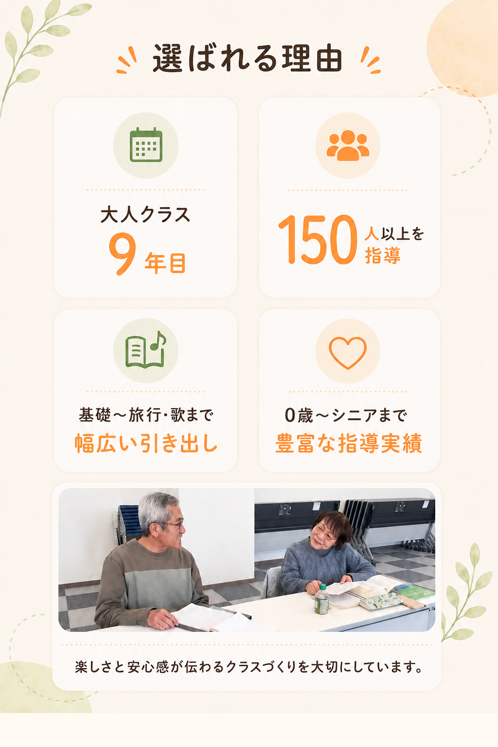 選ばれる理由